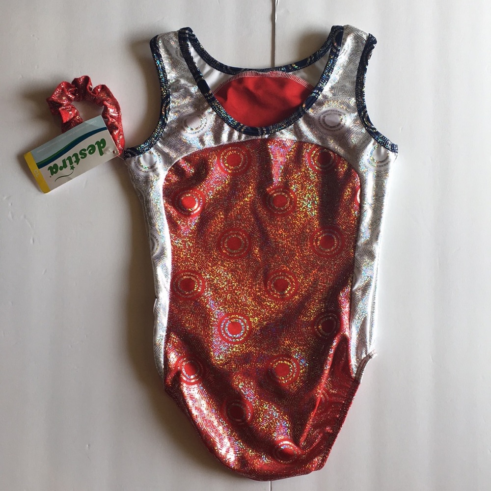 NWT Destira Gymnastics Dance Swimsuit Child Large - Picture 2 of 5